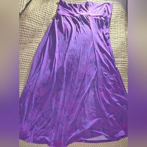 LuLaRoe Purple and Blue Geometric Maxi Skirt